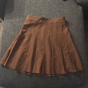 Sundays best pleated brown skirt size 0